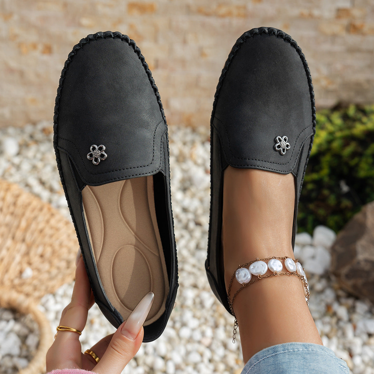 Orthopedic leather shoes, Lightweight, Anti-Slip, Breathable