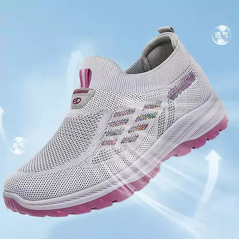 Fly Knit Slip-on Shoes – Orthopedic Support, Breathable Comfort & Perfect for All-Day Wear