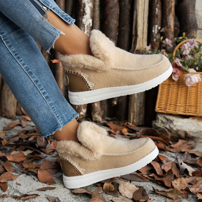 Women's Orthopedic Fleece Slip-On Boots