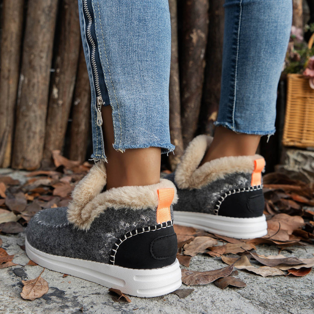 Women's Orthopedic Fleece Slip-On Boots