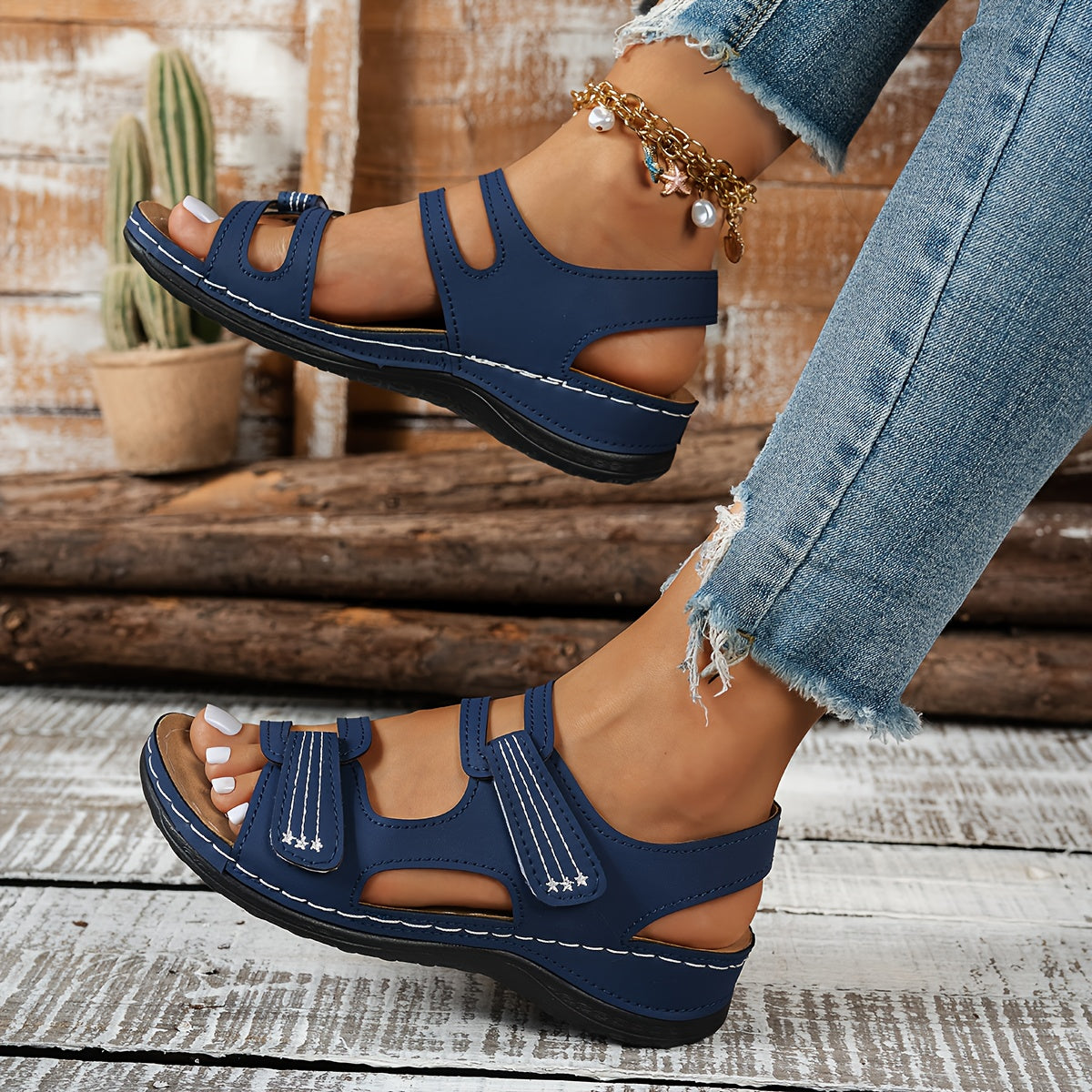 Women's orthopedic sandals with thick, comfortable, and soft soles