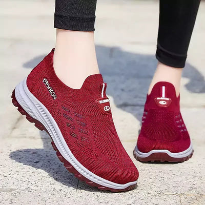 Fly Knit Slip-on Shoes – Orthopedic Support, Breathable Comfort & Perfect for All-Day Wear