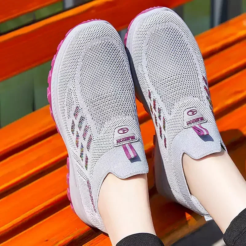 Fly Knit Slip-on Shoes – Orthopedic Support, Breathable Comfort & Perfect for All-Day Wear