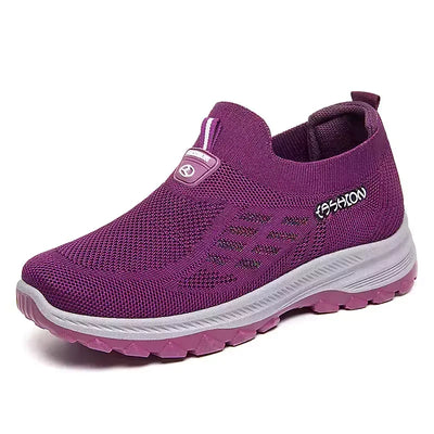 Fly Knit Slip-on Shoes – Orthopedic Support, Breathable Comfort & Perfect for All-Day Wear