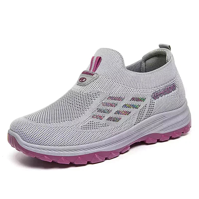 Fly Knit Slip-on Shoes – Orthopedic Support, Breathable Comfort & Perfect for All-Day Wear